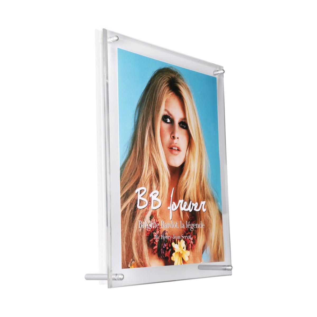 Set of 2 Clear Acrylic Frame for Media 12.5'' x 10'' (Without Standoffs)