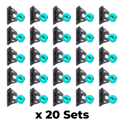 Button Fix Type 2 Bracket Marker Connecting 90º Degree Panels with New Upgraded Button x20