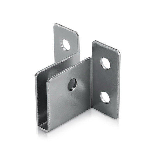 Sooper ''U'' Brackets for Solid Sign Substrate Mounting - for 1/4'' Material Corners - Steel Zinc Coated (1 ea.)