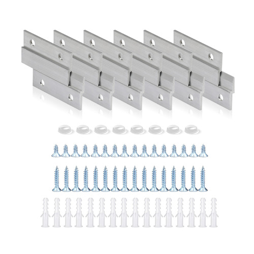 2'' Aluminum French Cleat, Interlocking Wall Mounting Bracket Hanger