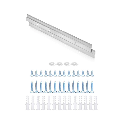 30'' Aluminum French Cleat, Interlocking Wall Mounting Bracket Hanger