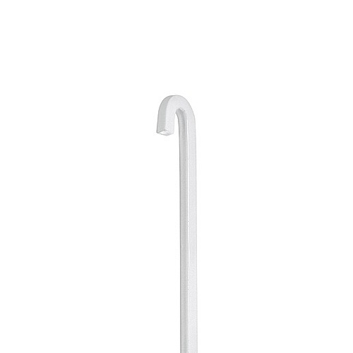 Square Rod 96'' with the end bended ''P'',  Aluminum White Painted Finish