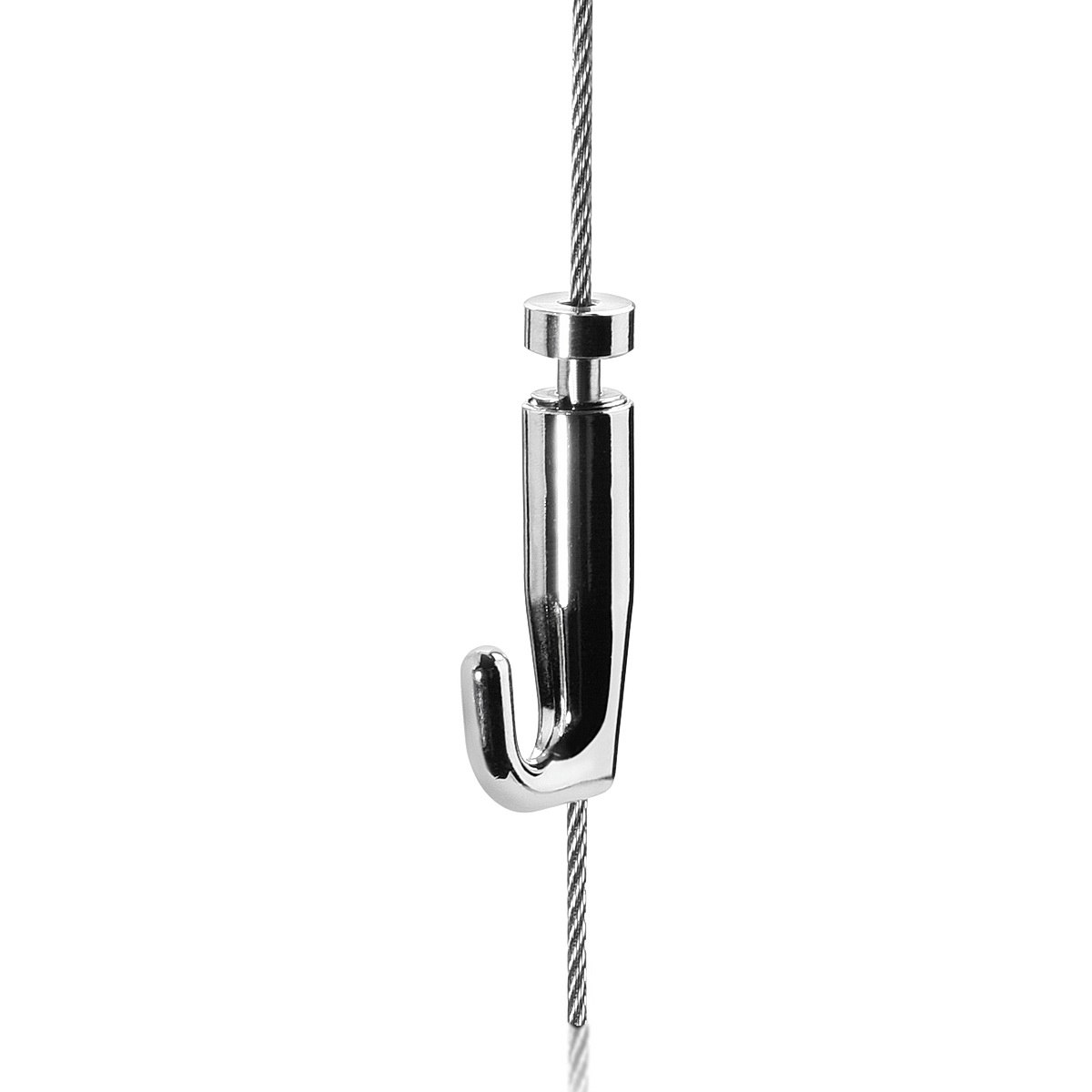 Self-Gripping Anchor Hook ''Nickel Plating'' Finish  (For Cable Diameter 0.06'' to 0.08'')