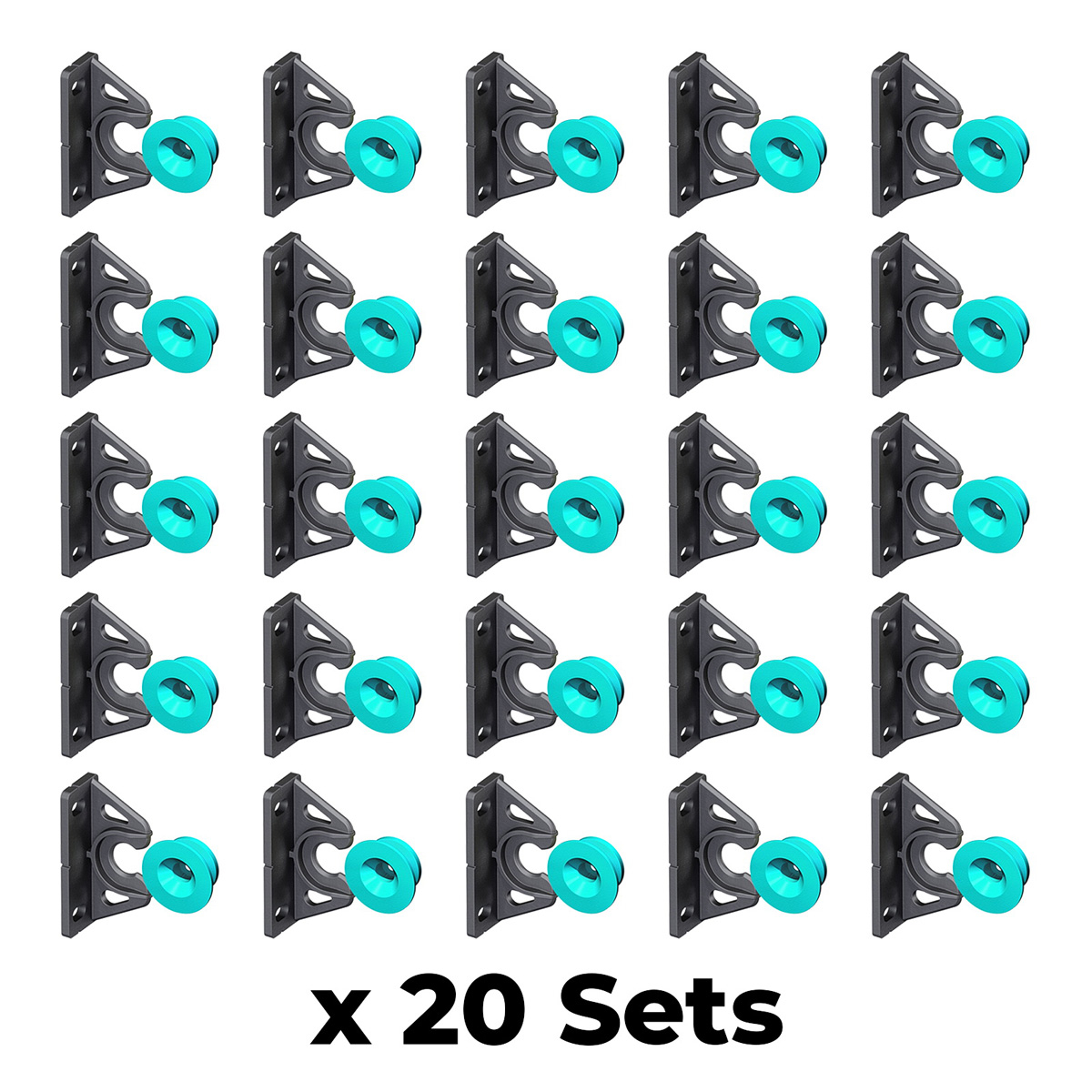 Button Fix Type 2 Bracket Marker Connecting 90º Degree Panels with New Upgraded Button x20