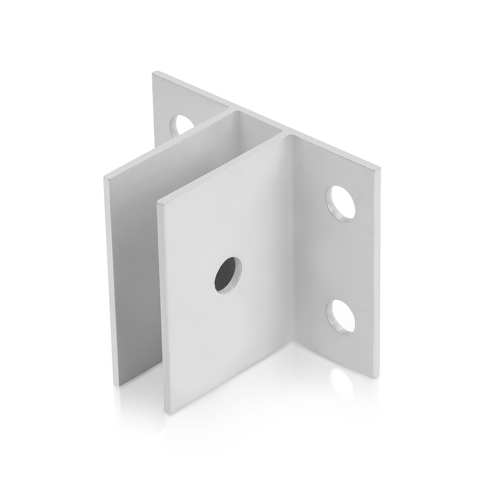 Sooper Center Bracket for Solid Sign Substrate Mounting - for 1/2'' Material - White Powder Coated Aluminum (1 ea.)