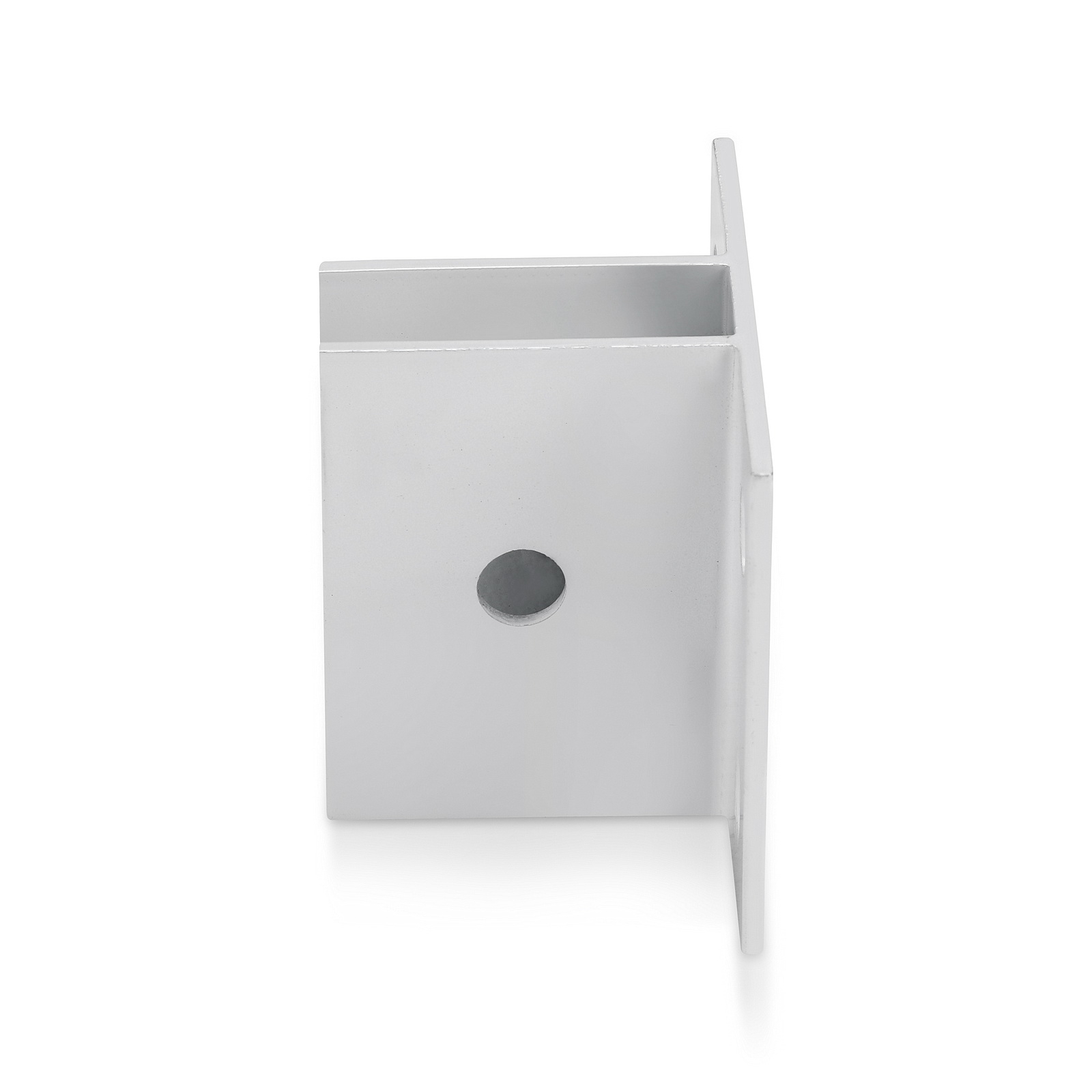 Sooper Center Bracket for Solid Sign Substrate Mounting - for 1/2'' Material - White Powder Coated Aluminum (1 ea.)