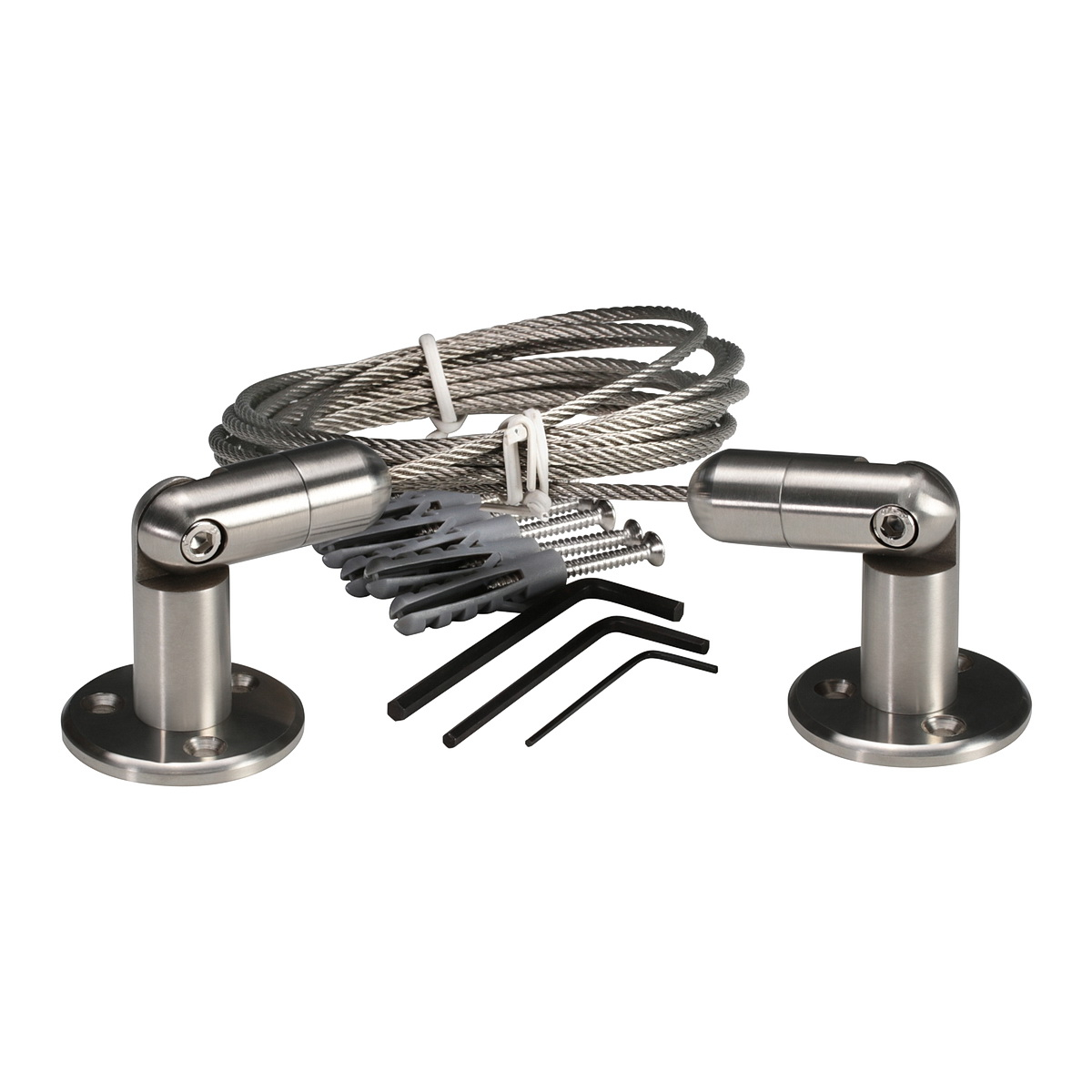 Stainless Steel Cable System Kit  Multi Angle, Cable Diameter: 1/8'' (3 mm) Length 13' 1'' (4.00m)