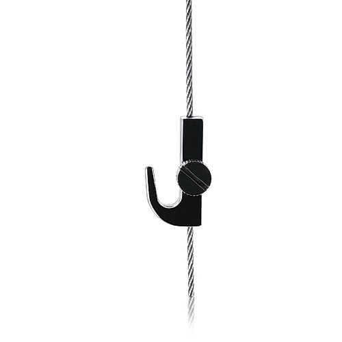 Crane Hook with Side Screw ''Nickel Plating'' Finish  (For Cable Diameter 0.06'' to 0.08'')