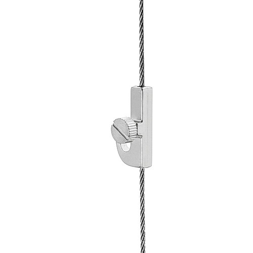 Crane Hook with Side Screw ''Nickel Plating'' Finish  (For Cable Diameter 0.06'' to 0.08'')