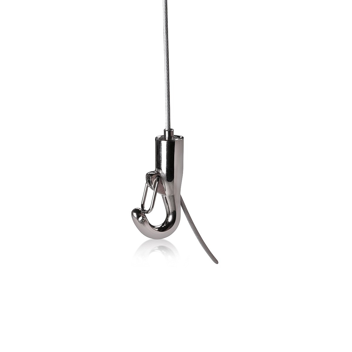 Self-Gripping Cable Hook with Safety Lock (For Cable Diameter 1/16'' (0.06'')