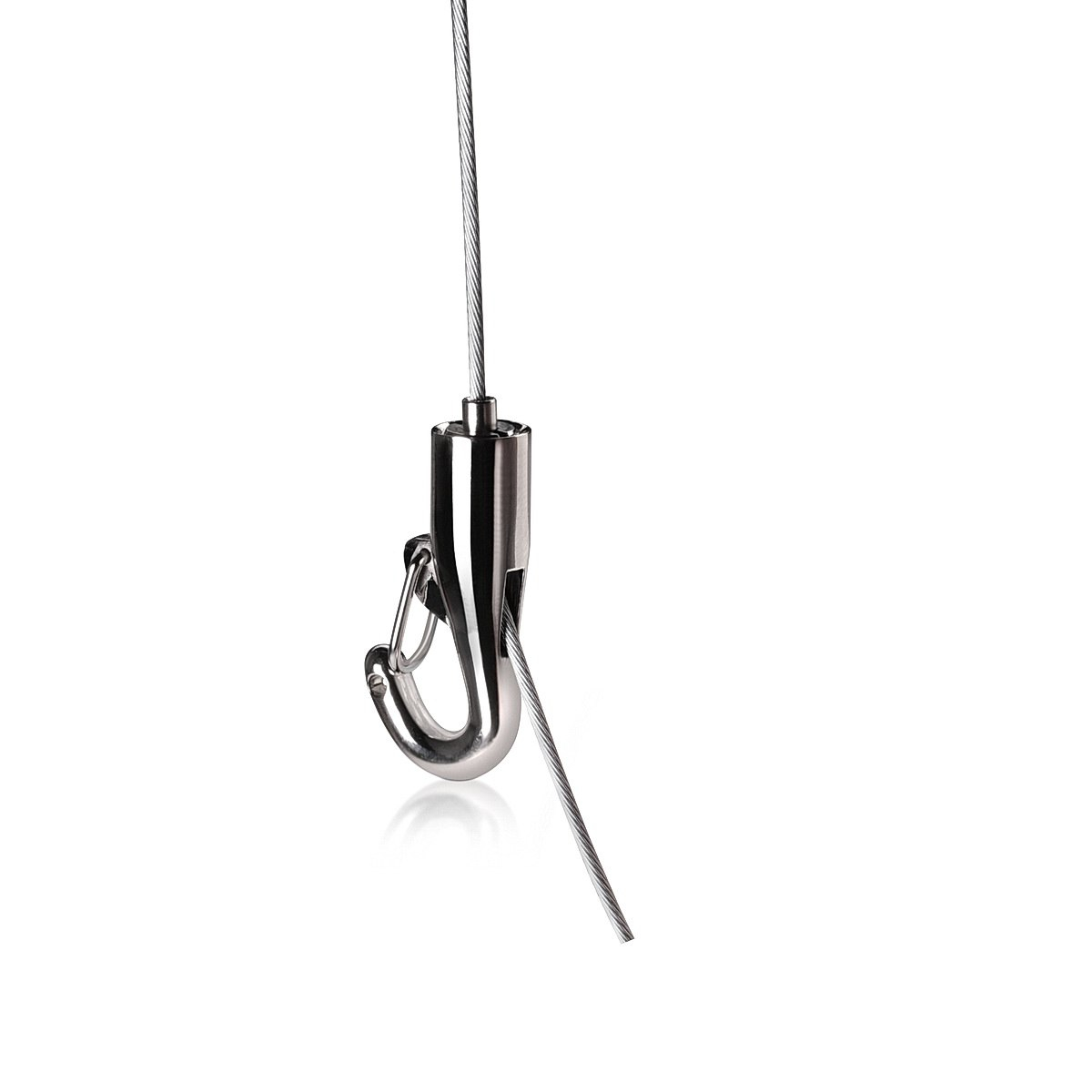 Self-Gripping Cable Hook with Safety Lock (For Cable Diameter 1/16'' (0.06'')