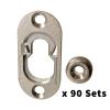 Button Fix Type 1 Metal Fix Bracket Fixing with Stainless Steel Retaining Spring for Fire Retardant Panels, Marine Interiors, Vibration & Shock Tested x90