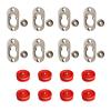Button Fix Type 1 Metal Fix Bracket Fixing with Stainless Steel Retaining Spring for Fire Retardant Panels, Marine Interiors, Vibration & Shock Tested + Marker Tools x8 + 8 Marker Tool's