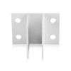 Sooper Center Bracket for Solid Sign Substrate Mounting - for 3/4'' Material - White Powder Coated Aluminum (1 ea.)