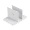Sooper Center Bracket for Solid Sign Substrate Mounting - for 3/4'' Material - White Powder Coated Aluminum (1 ea.)
