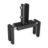 Set of 2, Adjustable Clamp, Aluminum Matte Black Anodized Finish, to Accommodate 1-3/4'' to 2-3/8'' Cubicle partition. Up to 1/4'' material accepted on the fork (included 4x 1'' and 4x 2'' bolt to adjust to different Cubicle)