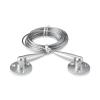 Signature Cable Systems, Stainless Steel Satin Brushed Kit (included 1 x Bottom, 1 x Top Adjustable Angle, 1 x Steel Cable 1/8'' Length 13' 1'')