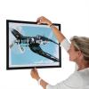 Aluminum Front Load Easy Snap Wall Poster Frame, Black, 1.25'' profile,  27''x40''