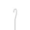 Square Rod 96'' with the end bended ''P'',  Aluminum White Painted Finish