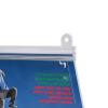 Clear Plastic Banner Rails, Hinged Easy Snap Open System, 8.5'' Length
